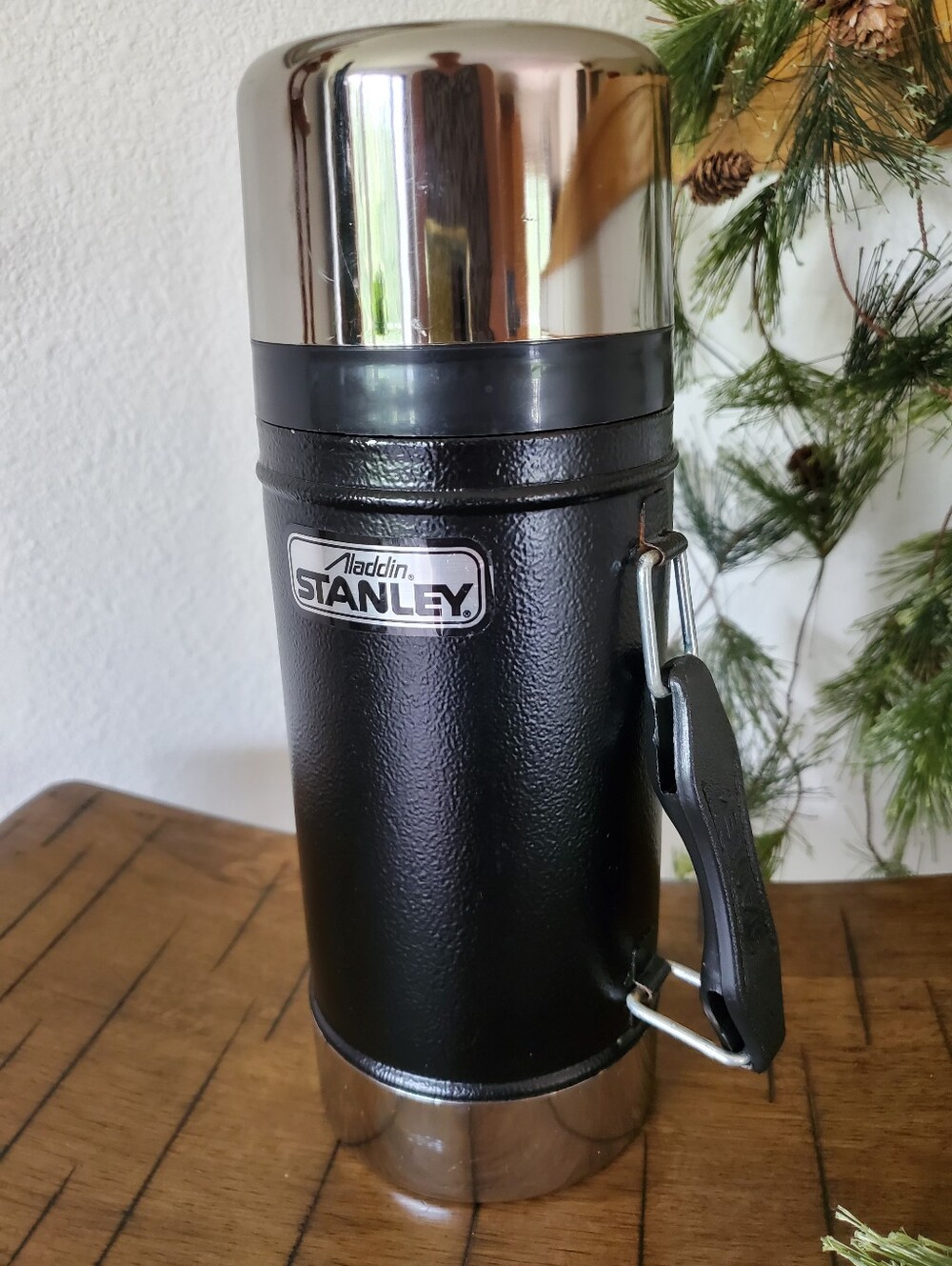 Aladdin Stanley A-1350B USA 24oz Wide Mouth Black Thermos Vintage - Picture 13 of 15